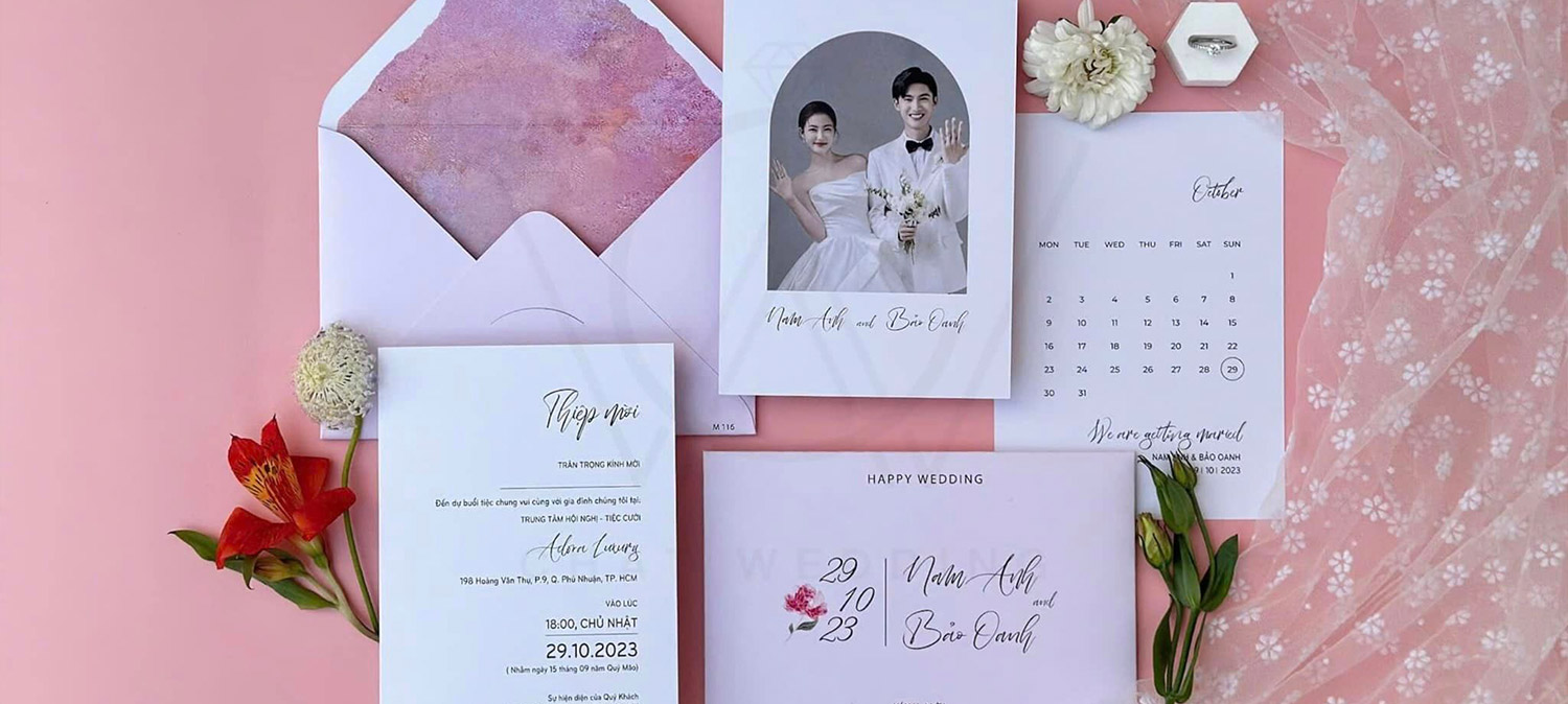 Thiệp cưới Chất