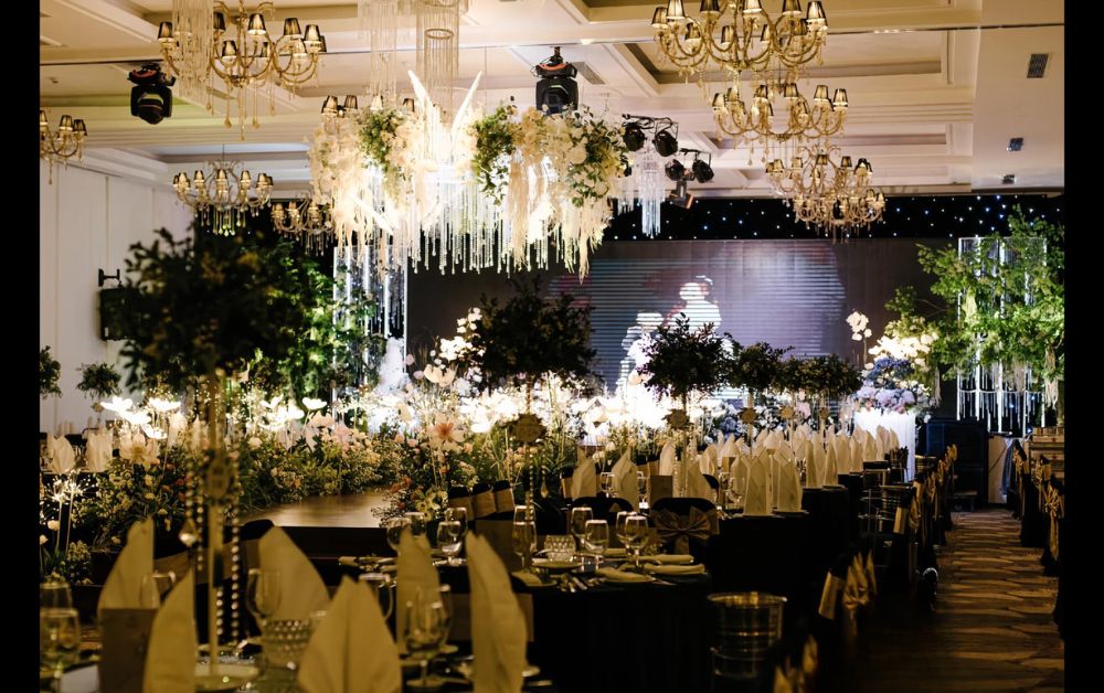 Một đám cưới được đầu tư decor tại nhà hàng Bạch Kim