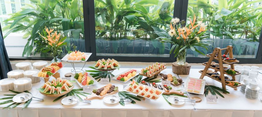 Bất kỳ hình thức tiệc nào cũng được đội ngũ bếp Aqua Jardin trình bày đẹp mắt