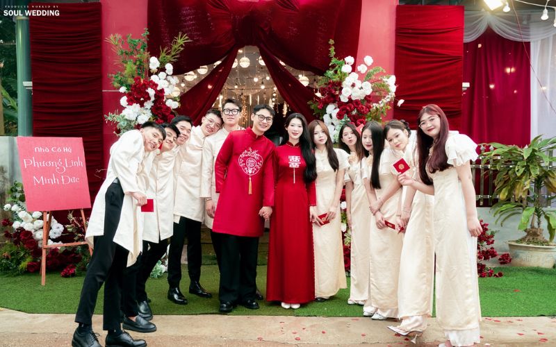 Không khí phấn khởi trong ngày ăn hỏi - Nguồn ảnh: Soul Wedding