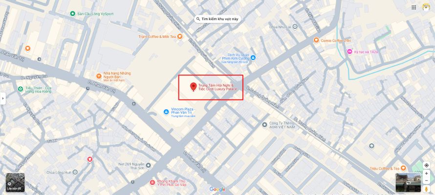 Luxury Palace nằm kề ngã tư Phan Văn Trị - Nguyễn Thái Sơn sầm uất