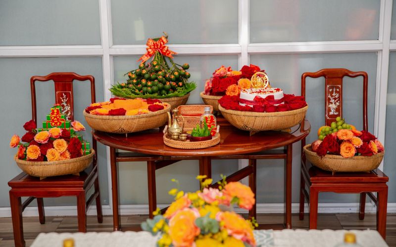 Mâm quả trọn nét dân dã quê hương miền Tây miệt vườn - Nguồn Rồng Phụng Phương Nam