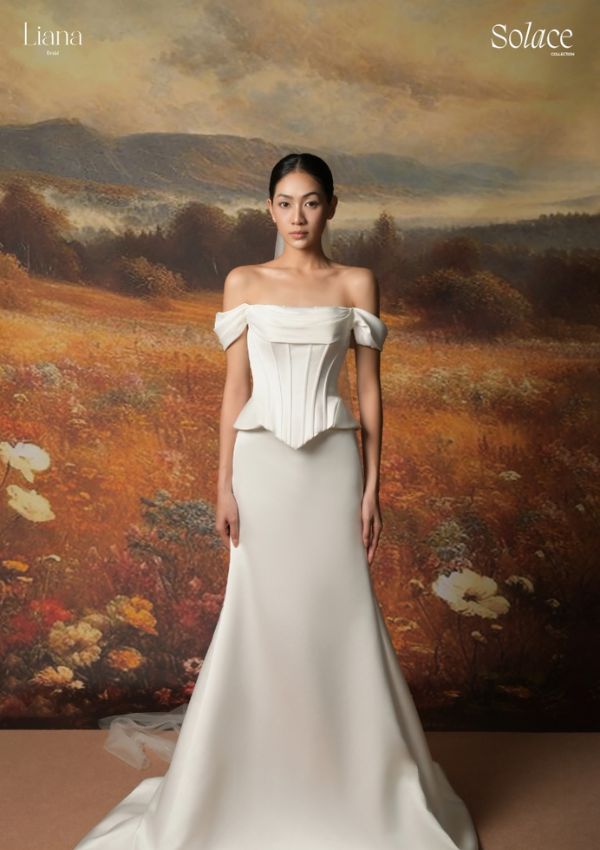 Mẫu váy Timeless Minimalism vượt thời gian - Nguồn Liana Bridal