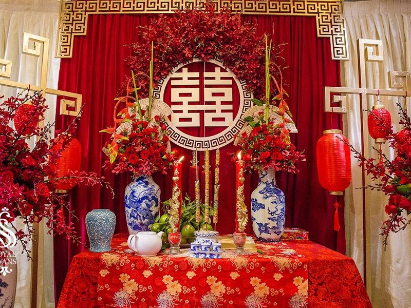 mẫu trang trí bàn thờ gia tiên miền Nam