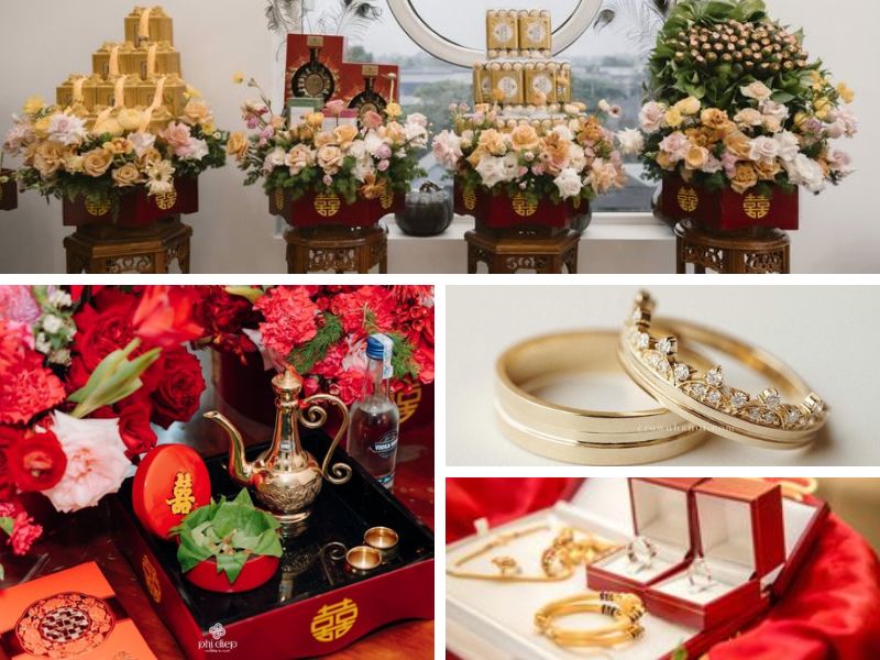 nhà trai chuẩn bị gì cho lễ rước dâu ở miền Nam